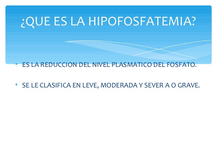 hipofosfatemia en bovinos